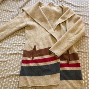 💯 Boiled Lambswool Toad&Co Open Front Hoodie